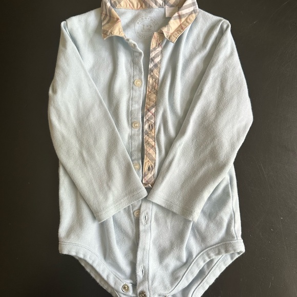 Infant Burberry Onesie - Picture 3 of 4